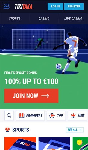Přehled mobilní aplikace TikiTaka Casino in Czech Republic